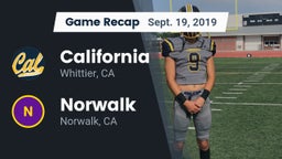 Recap: California  vs. Norwalk  2019