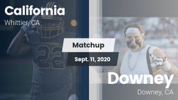 Matchup: California vs. Downey  2020