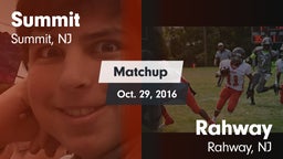Matchup: Summit vs. Rahway  2016