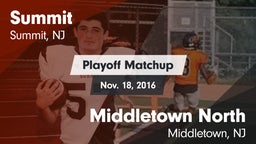 Matchup: Summit vs. Middletown North  2016