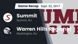 Recap: Summit  vs. Warren Hills Regional  2017