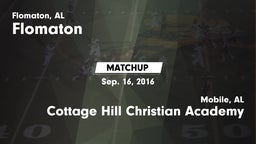 Matchup: Flomaton vs. Cottage Hill Christian Academy 2016