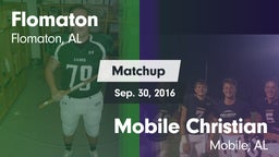 Matchup: Flomaton vs. Mobile Christian  2016
