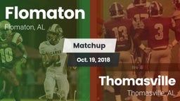 Matchup: Flomaton vs. Thomasville  2018