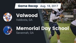 Recap: Valwood  vs. Memorial Day School 2017