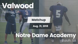 Matchup: Valwood vs.      Notre Dame Academy 2018