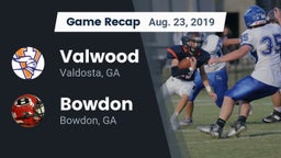 Recap: Valwood  vs. Bowdon  2019
