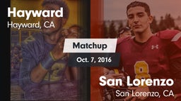 Matchup: Hayward vs. San Lorenzo  2016