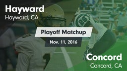 Matchup: Hayward vs. Concord  2016