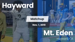 Matchup: Hayward vs. Mt. Eden  2019