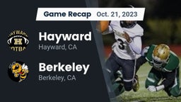 Recap: Hayward  vs. Berkeley  2023