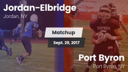 Matchup: Jordan-Elbridge vs. Port Byron  2016