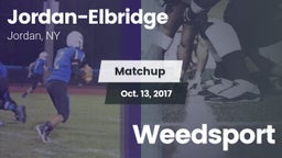 Matchup: Jordan-Elbridge vs. Weedsport 2016