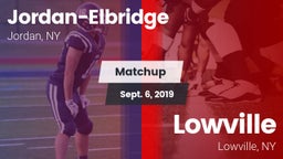 Matchup: Jordan-Elbridge vs. Lowville  2019