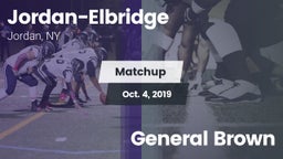 Matchup: Jordan-Elbridge vs. General Brown 2019