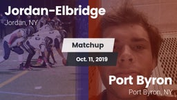Matchup: Jordan-Elbridge vs. Port Byron  2019