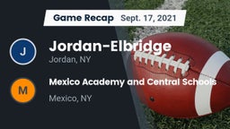 Recap: Jordan-Elbridge  vs. Mexico Academy and Central Schools 2021
