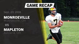 Recap: Monroeville  vs. Mapleton  2016