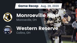 Recap: Monroeville High vs. Western Reserve  2020