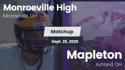 Matchup: MON vs. Mapleton  2020