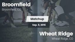 Matchup: Broomfield vs. Wheat Ridge  2016