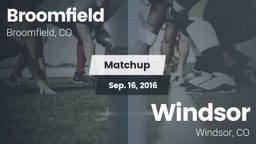 Matchup: Broomfield vs. Windsor  2016
