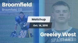 Matchup: Broomfield vs. Greeley West  2016