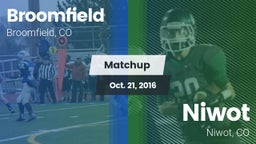 Matchup: Broomfield vs. Niwot  2016