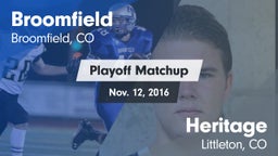 Matchup: Broomfield vs. Heritage  2016