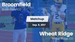 Matchup: Broomfield vs. Wheat Ridge  2017