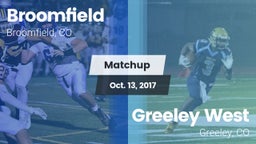 Matchup: Broomfield vs. Greeley West  2017