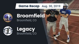 Recap: Broomfield  vs. Legacy   2019