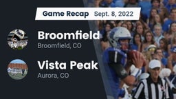 Recap: Broomfield  vs. Vista Peak  2022