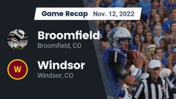 Recap: Broomfield  vs. Windsor  2022