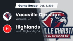 Recap: Vacaville Christian  vs. Highlands  2021