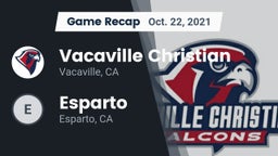 Recap: Vacaville Christian  vs. Esparto  2021