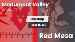 Matchup: Monument Valley vs. Red Mesa 2017