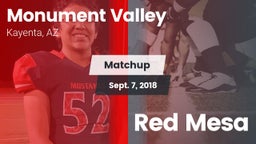 Matchup: Monument Valley vs. Red Mesa 2018