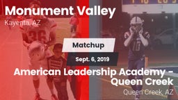 Matchup: Monument Valley vs. American Leadership Academy - Queen Creek 2019
