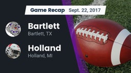 Recap: Bartlett  vs. Holland  2017