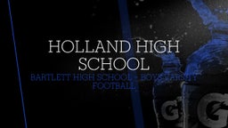Bartlett football highlights Holland High School