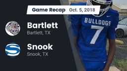 Recap: Bartlett  vs. Snook  2018