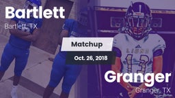 Matchup: Bartlett vs. Granger  2018