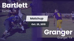 Matchup: Bartlett vs. Granger  2019