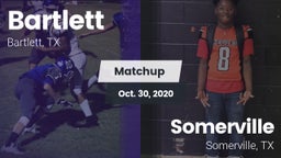 Matchup: Bartlett vs. Somerville  2020