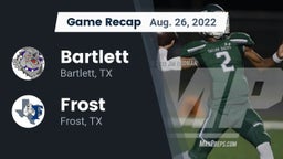 Recap: Bartlett  vs. Frost  2022