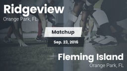 Matchup: Ridgeview vs. Fleming Island  2016