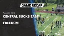 Recap: Central Bucks East  vs. Freedom  2015