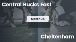Matchup: Central Bucks East vs. Cheltenham  2016
