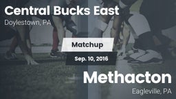 Matchup: Central Bucks East vs. Methacton  2016